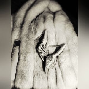 Betsey Johnson Crystal rhinestone cocktail slides